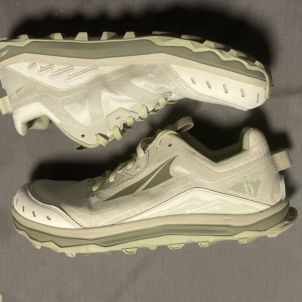 Altra Lone Peak 6 Womans Size 9 White Light Green Trail Hiking - Picture 4 of 8